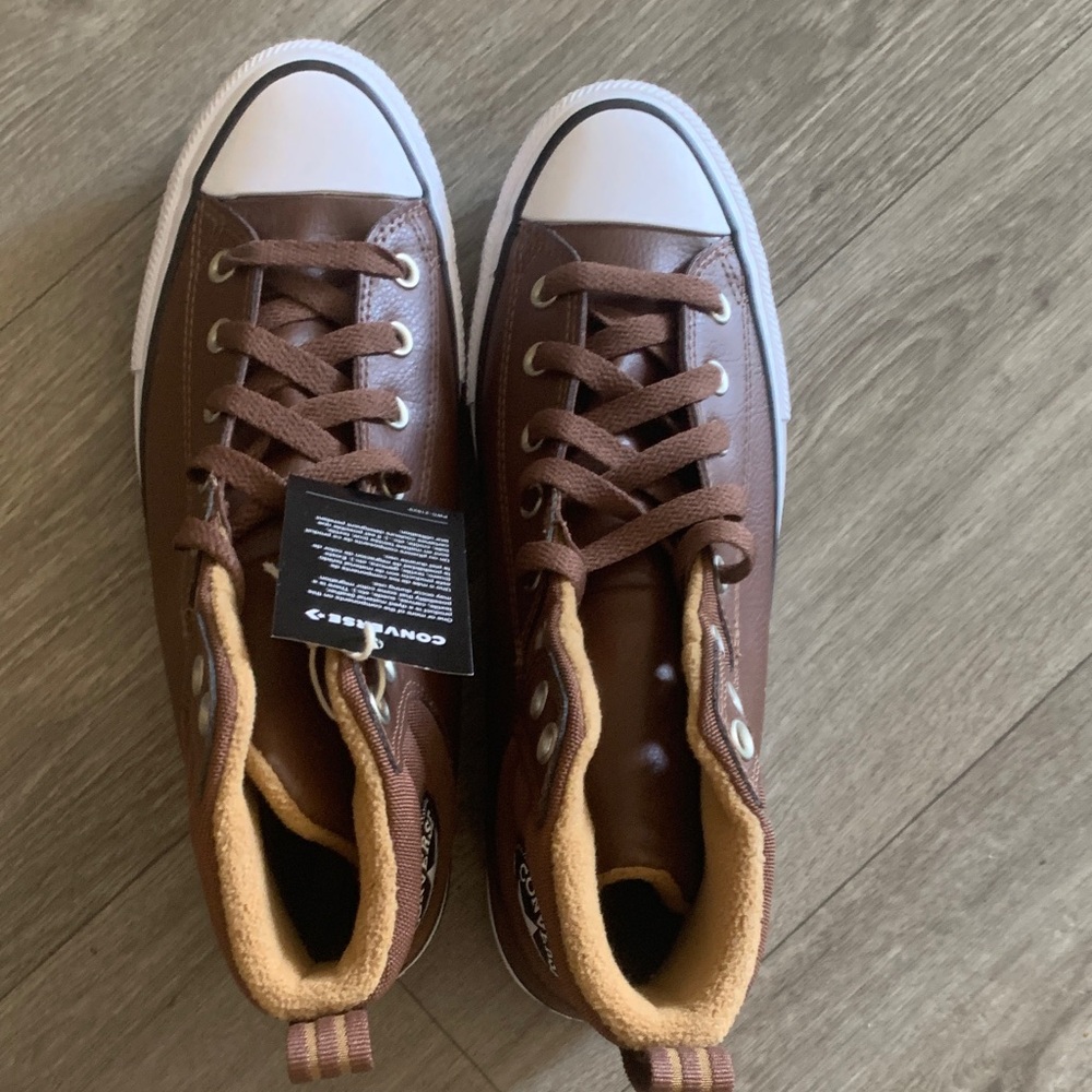 Converse Men's Chocolate High-Top Sneakers - Picture 3 of 4